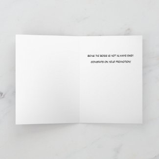 New Boss Punny Greeting Card