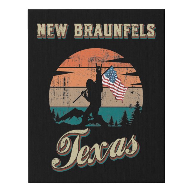 New Braunfels Texas Faux Canvas Print (Front)