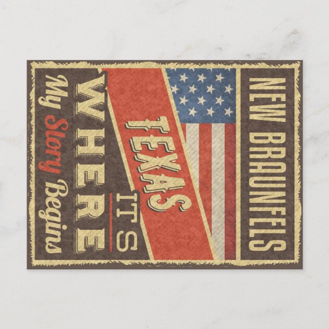 New Braunfels Texas Postcard (Front)