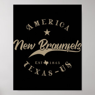 New Braunfels Tx Texas Poster