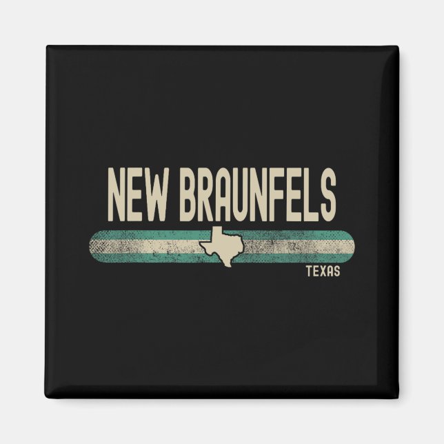 New Braunfels Tx Texas Travel &amp; 80s Style  Magnet (Front)