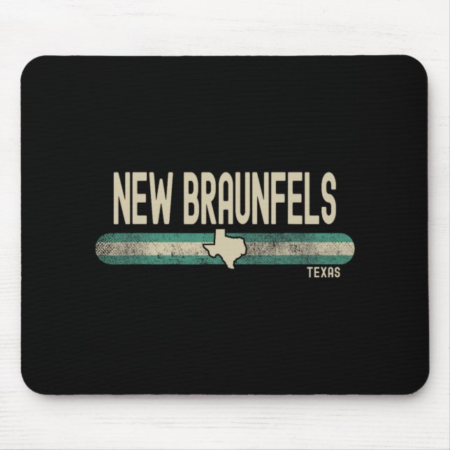 New Braunfels Tx Texas Travel &amp; 80s Style  Mouse Pad (Front)