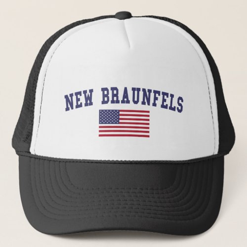 New Braunfels US Flag Trucker Hat