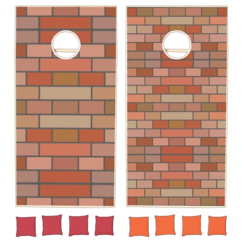 New Brick Wall Design Pattern  Cornhole Set
