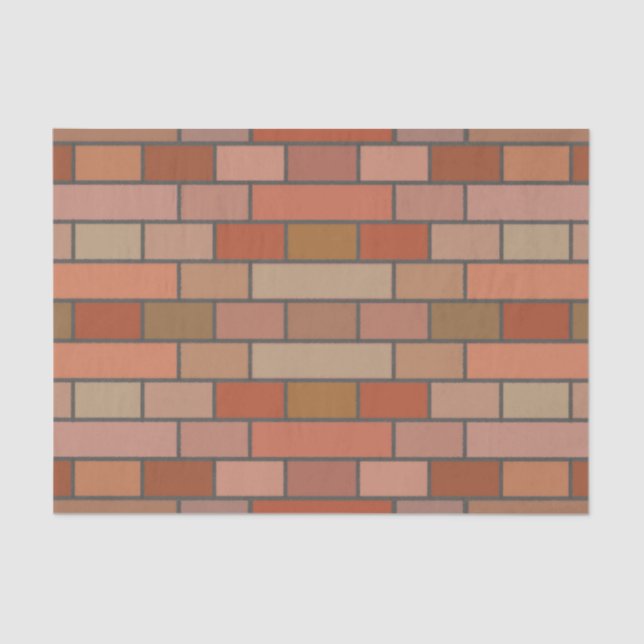 New Brick Wall Design Pattern  Tissue Paper (Front)