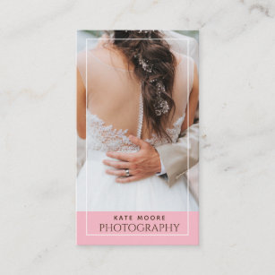 New Bride And Husband Wedding Photographer Business Card