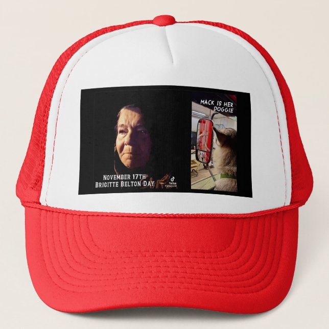 NEW Brigitte Belton Day by RoseWrites Trucker Hat (Front)