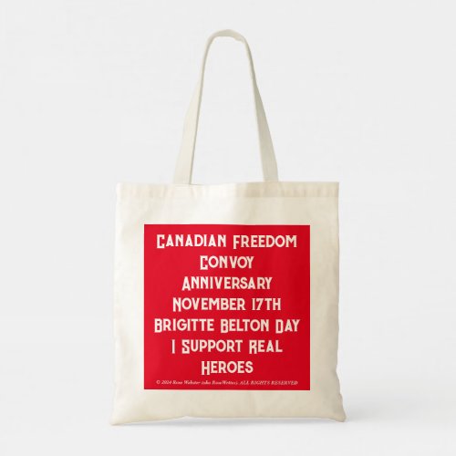 NEW Brigitte Belton Day Cash Freedom by RoseWrites Tote Bag