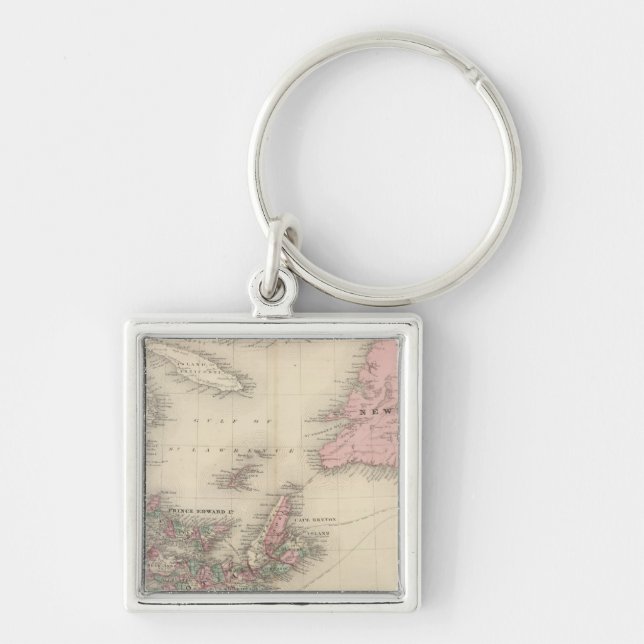 New Brunswick and Nova Scotia Keychain (Front)
