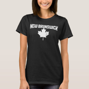 New Brunswick Canada Maple Leaf Red Canadian Flag T-Shirt