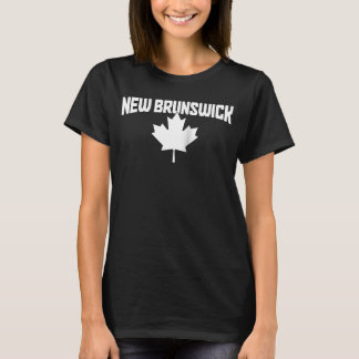 New Brunswick Canada Maple Leaf Red Canadian Flag T-Shirt