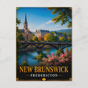 📍 New Brunswick Canada Travel Keepsake Postcard