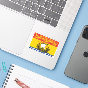 New Brunswick Flag Graphic Sticker