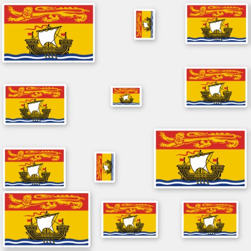New Brunswick Flags Graphic Sticker