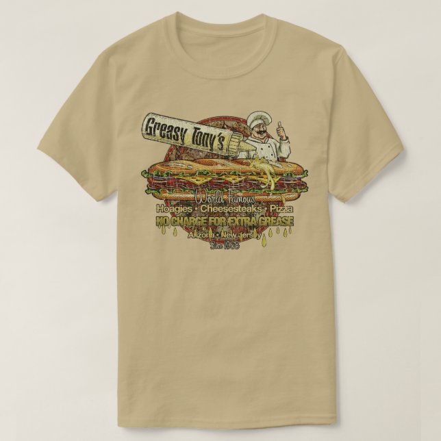 New Brunswick Greasy Tonys 1968  T-Shirt (Design Front)