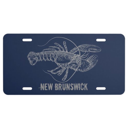 New Brunswick Lobster License Plate
