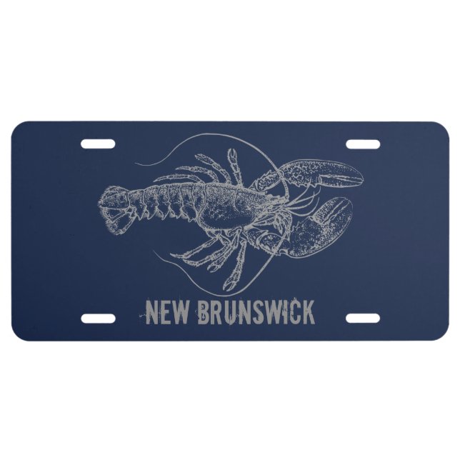 New Brunswick Lobster License Plate (Front)