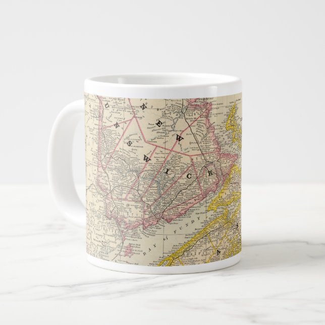 New Brunswick, Nova Scotia Large Coffee Mug (Front Left)