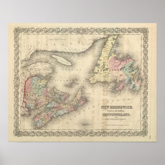 New Brunswick, Nova Scotia, Newfoundland 2 Poster (Front)