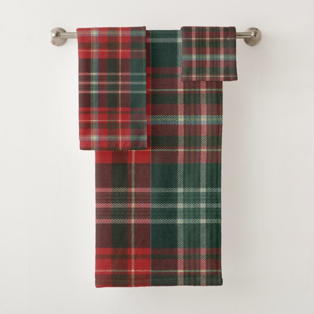 New Brunswick Provincial Tartan Bath Towel Set (Insitu)