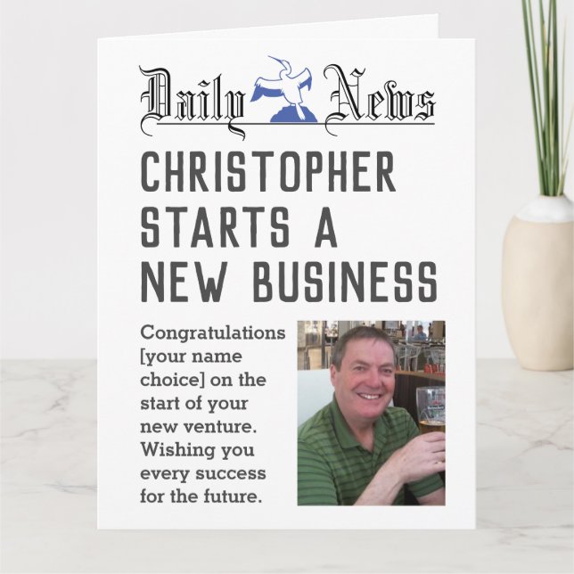 New Business - Starting New Business Card (Front)