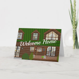 New Cabin House Warming Letterpress Thank You Card