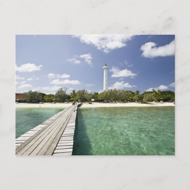 New Caledonia, Amedee Islet. Amedee Islet Pier. Postcard (Front)