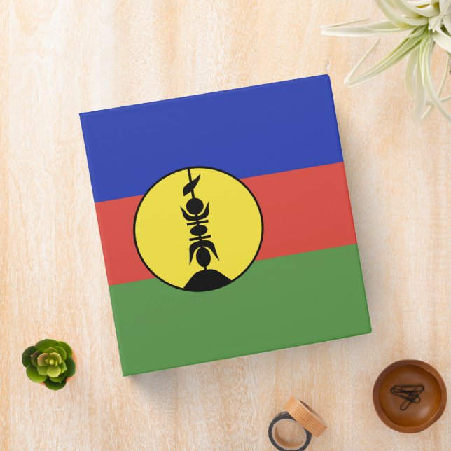 New Caledonia flag 3 Ring Binder (In Situ)