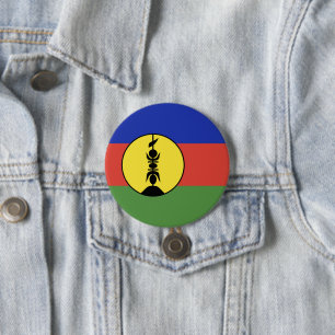 New Caledonia flag Button