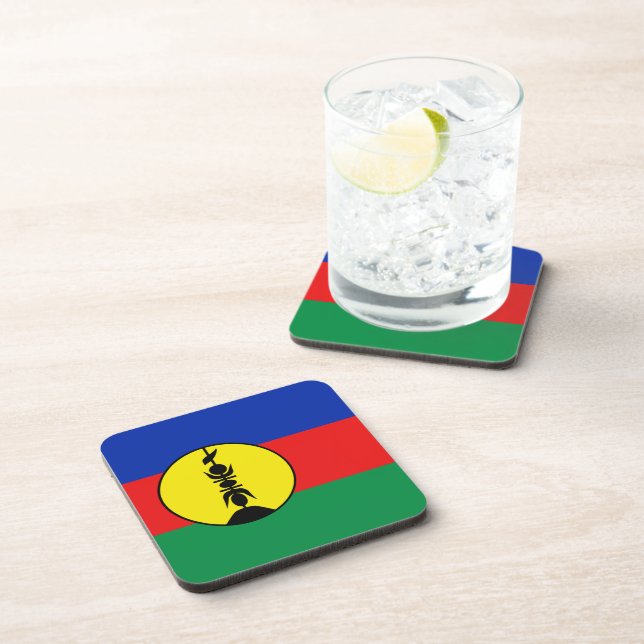 New Caledonia Flag Coaster (Right Side)