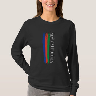 New Caledonia Flag Color Stripes T-Shirt