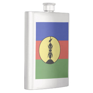New Caledonia flag Flask