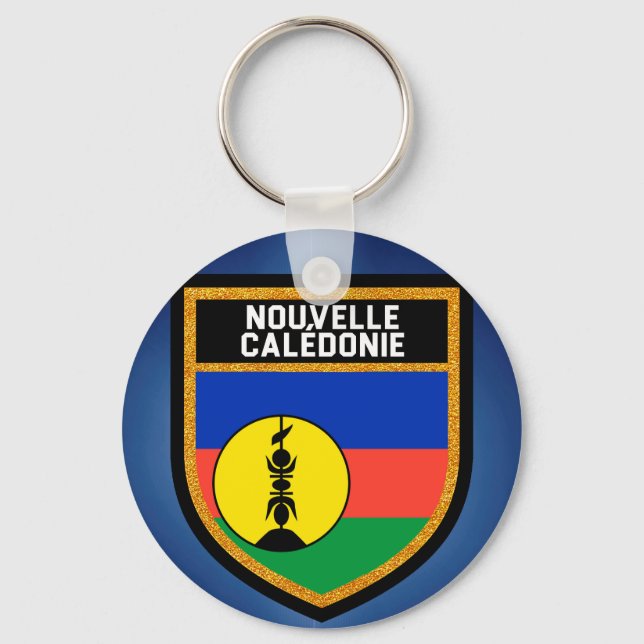 New Caledonia Flag Keychain (Front)