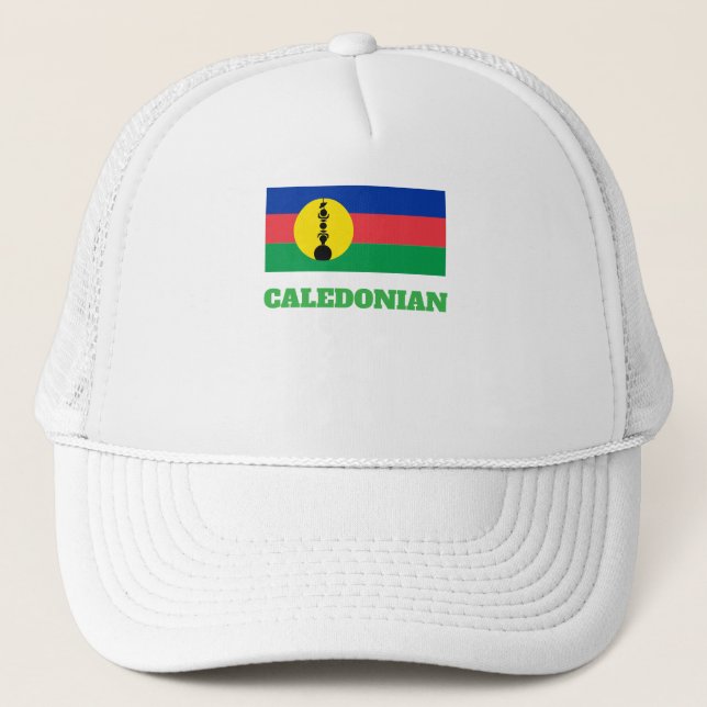 new caledonia flag trucker hat (Front)