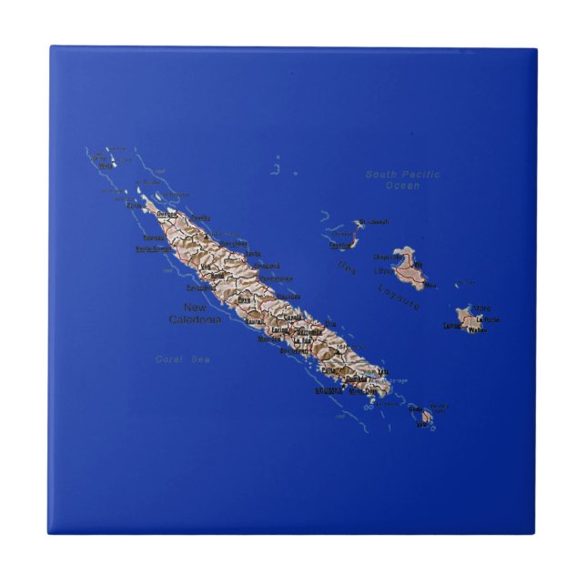 New Caledonia Map Tile (Front)