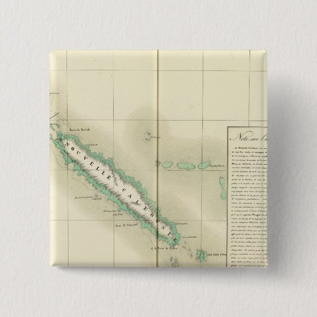 New Caledonia Oceania no 46 Pinback Button (Front)