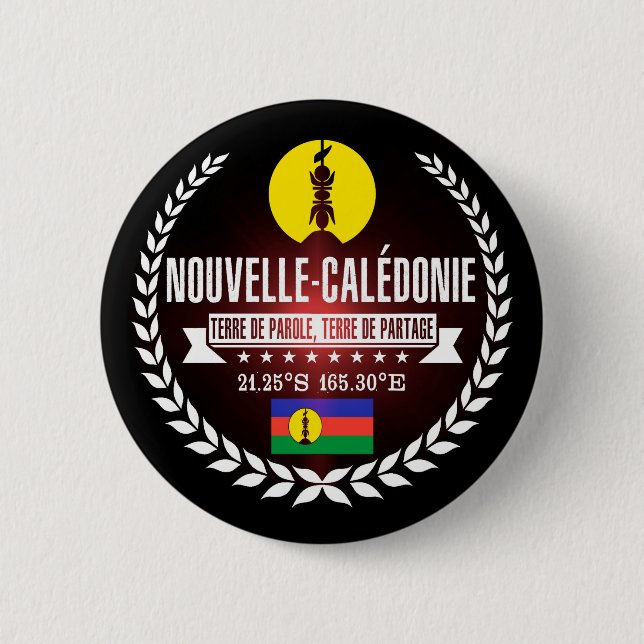 New Caledonia Pinback Button (Front)