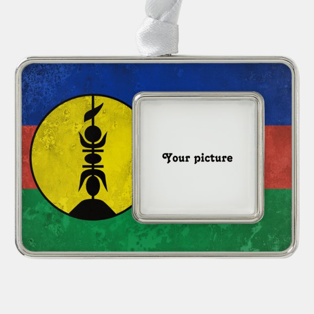 New Caledonia Silver Plated Framed Ornament (Front)