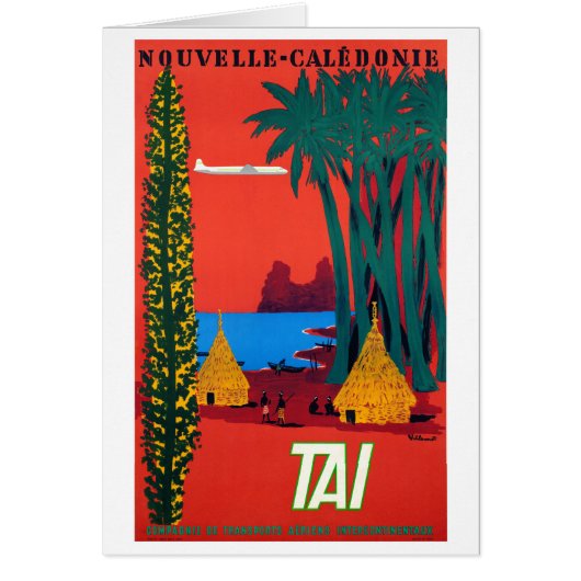New Caledonia Vintage Poster Restored (Front)