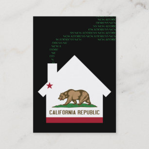 new california address business card