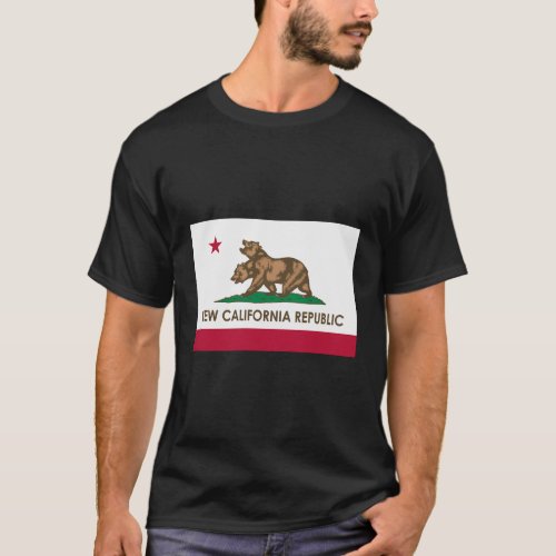 New California Republic Ncr Flag T_Shirt