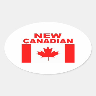 NEW CANADIAN OVAL STICKER