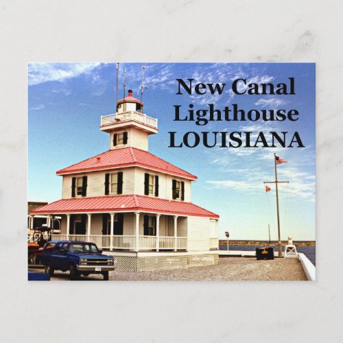New Canal Lighthouse Louisiana Postcard
