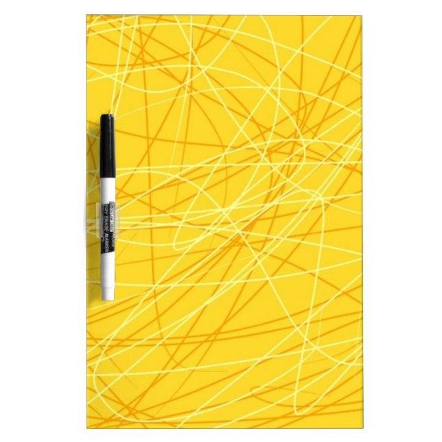 New canary yellow pattern trend 2014 accessories Dry-Erase board (Front)