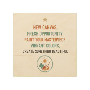 New Canvas Sunrise Wood Wall Art