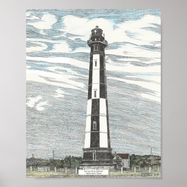 New Cape Henry Lighthouse Poster (Front)