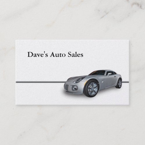 New Car Business Card Template