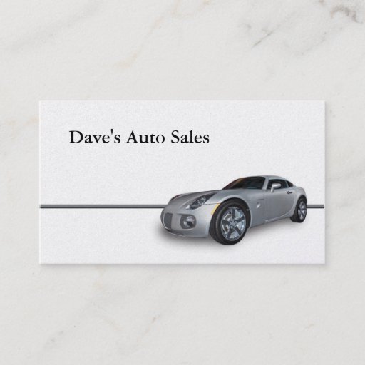 Customizable New Car Business Card Template