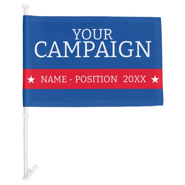 NEW! Car Flag - Custom Election Campaign  (Front)