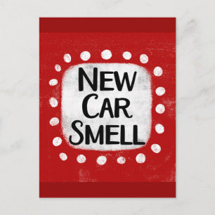 New Car Smell Postcard